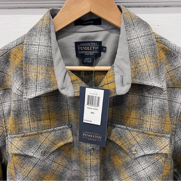 Pendleton CANYON snap 100 % Virgin wool shirt - Picture 3 of 12